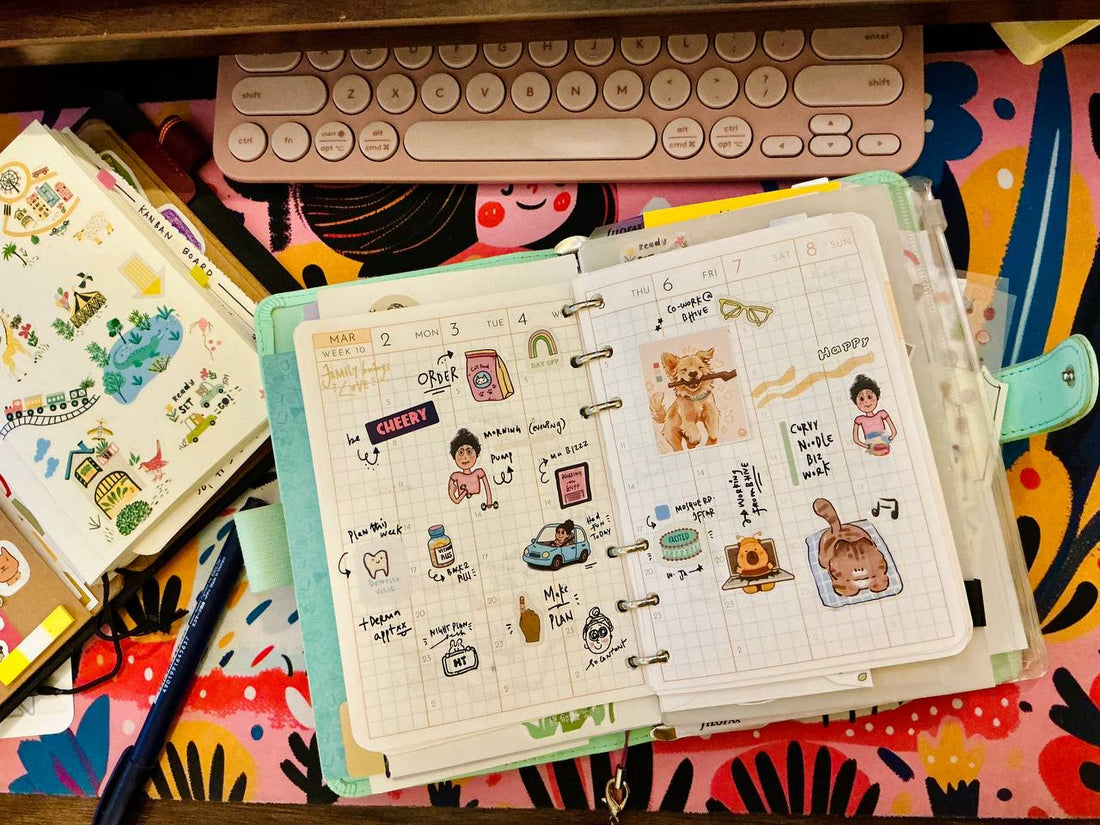 Plan With Me: My Weekly Planner Setup Using Curvy Noodle Stickers