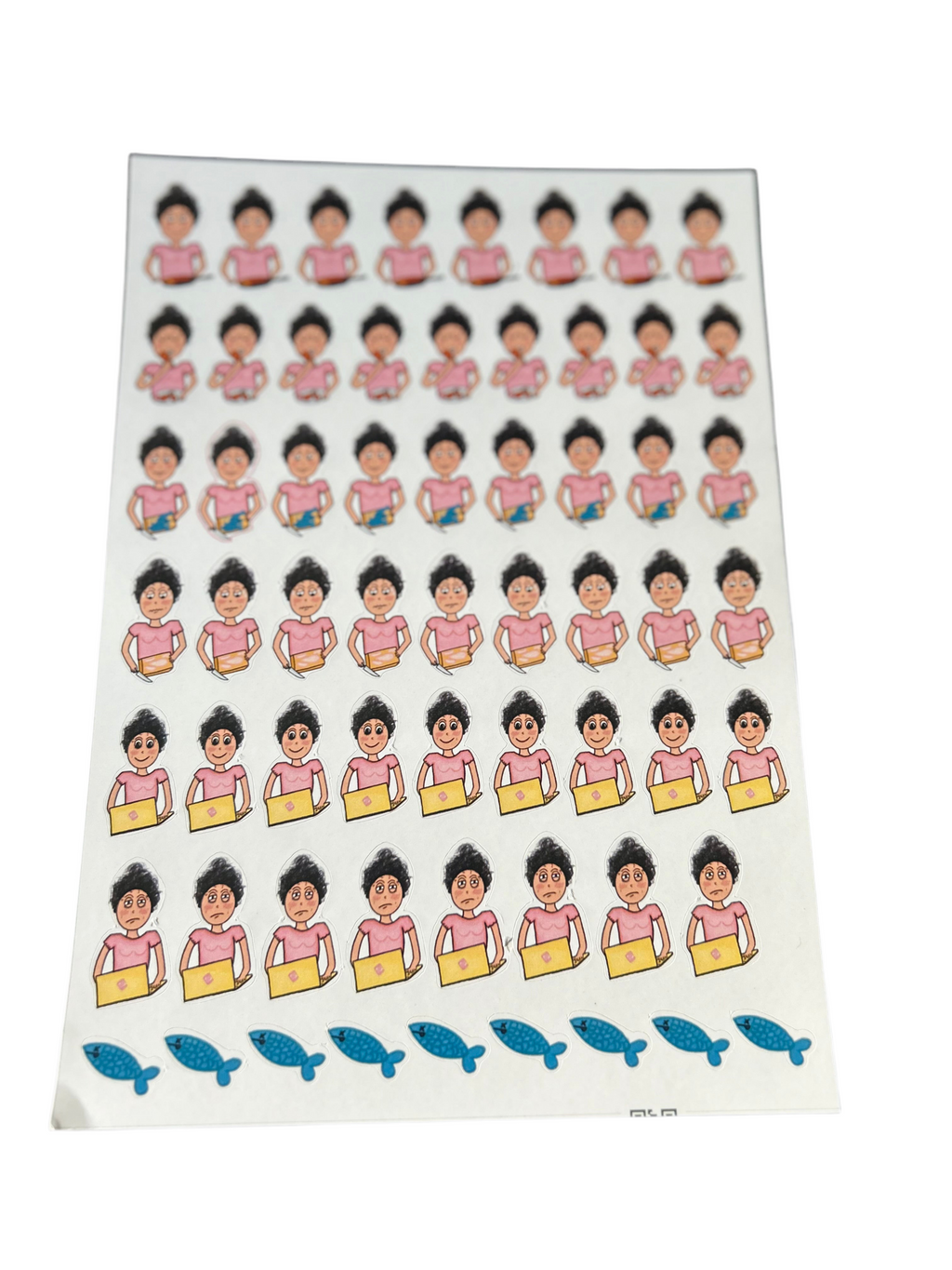 One Sheet of Emotion & Action Stickers (Variant 5)