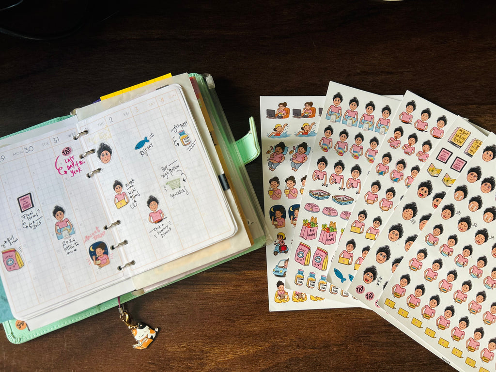 One Sheet of Emotion & Action Stickers (Variant 5)