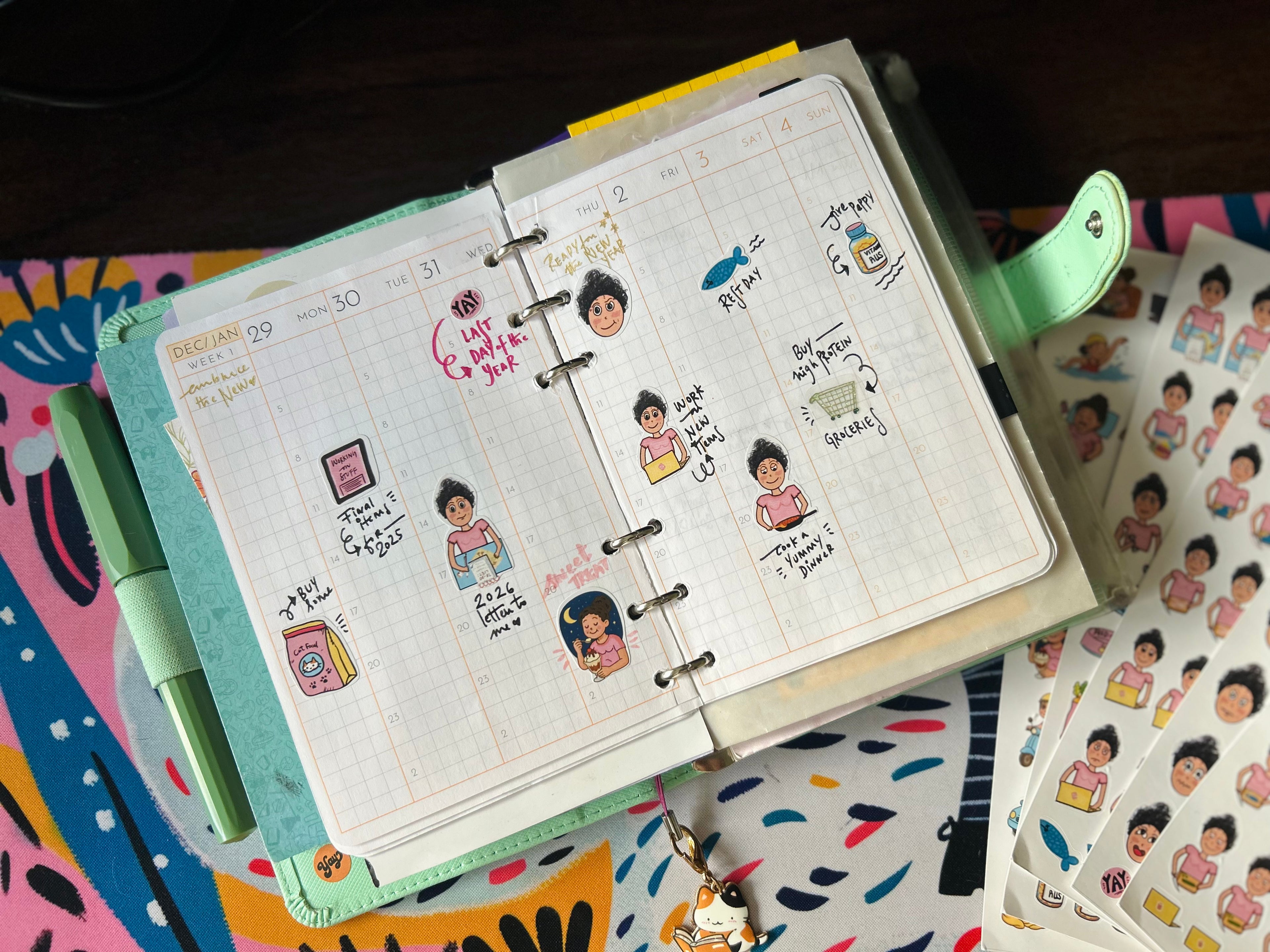 One Sheet of Action Stickers (Variant 2)