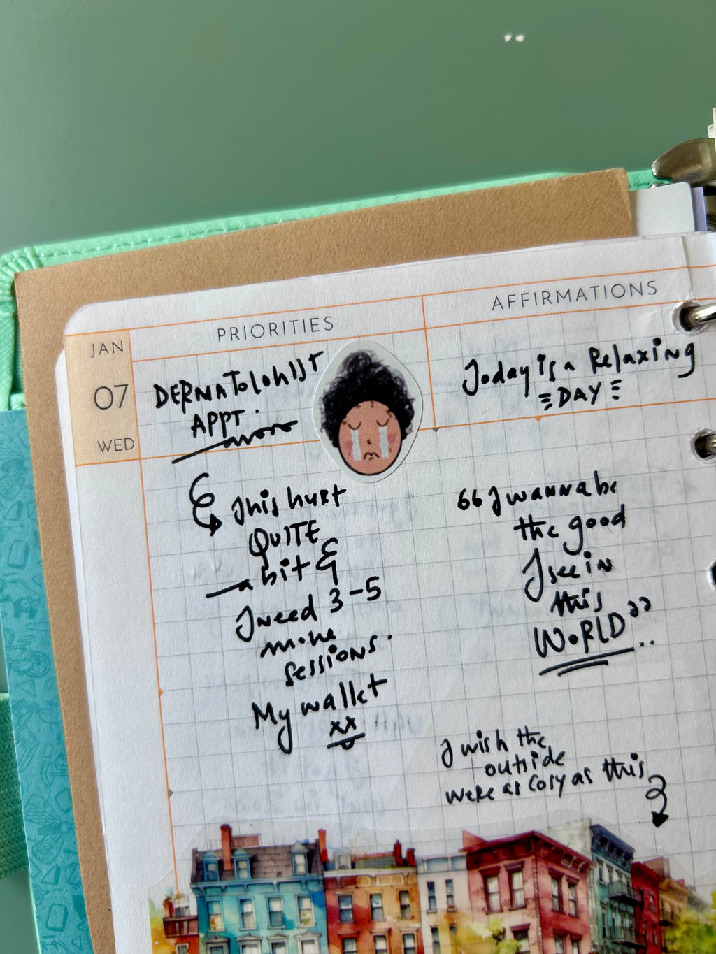 Sheet of emotion stickers for your daily planner by Curvy Noodle 